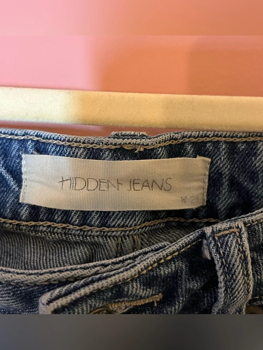 Hidden Jean denim two tone ankle crop jeans size 29